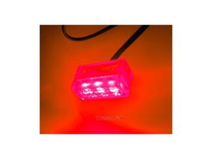 3 Spread Clear Box LED Red